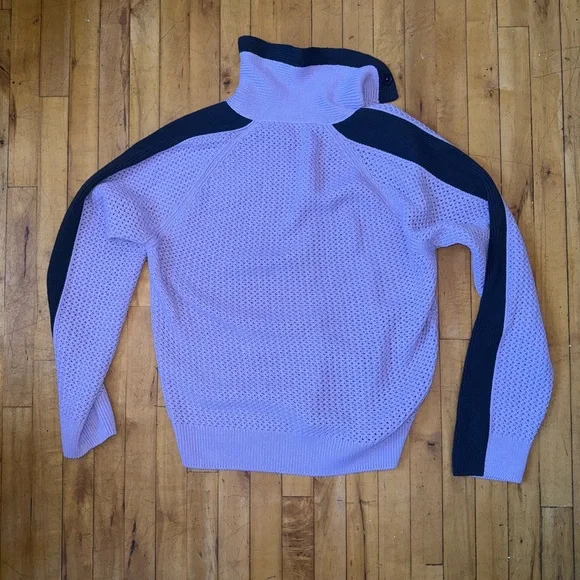 Hermes Purple/Black SS23 Runway Knit Sweater- size XL